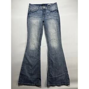 Daytrip Jeans Women's Virgo Flare Leg Blue Denim Jeans - Size 26R (30x31)